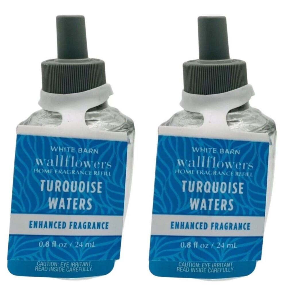 Bath and Body Works TURQUOISE WATERS Wallflower Home Fragrance Refill X2